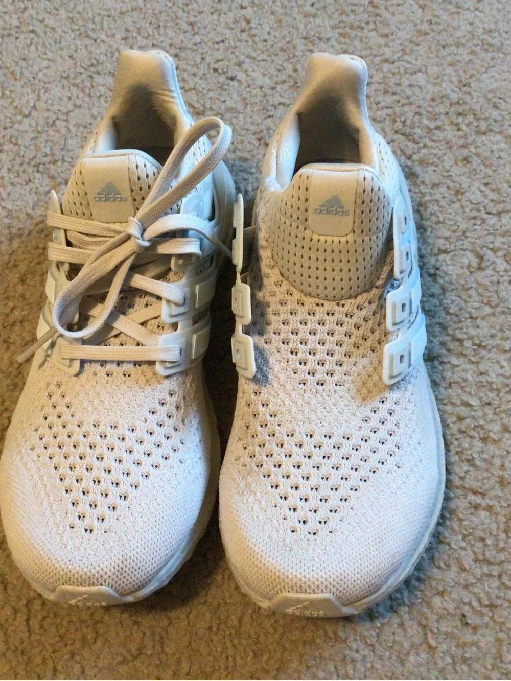 adidas Women’s Ultra Boost Athletic Shoes in Off-White/Grey